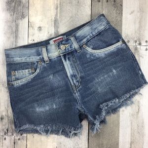 Levi's Women's Denim Shorts Frayed Hem Distressed